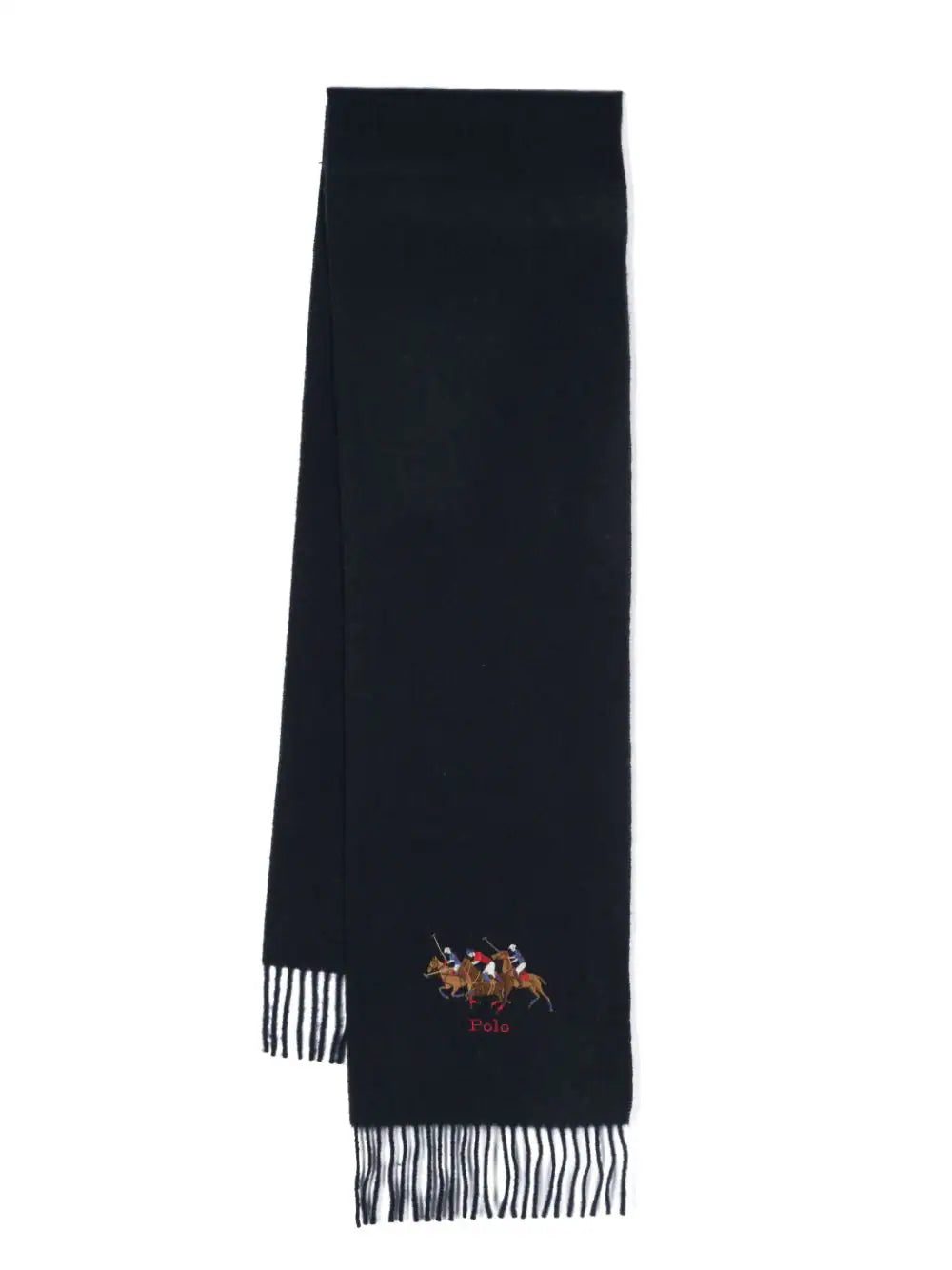 Polo Ralph Lauren logo-embroidered wool scarf