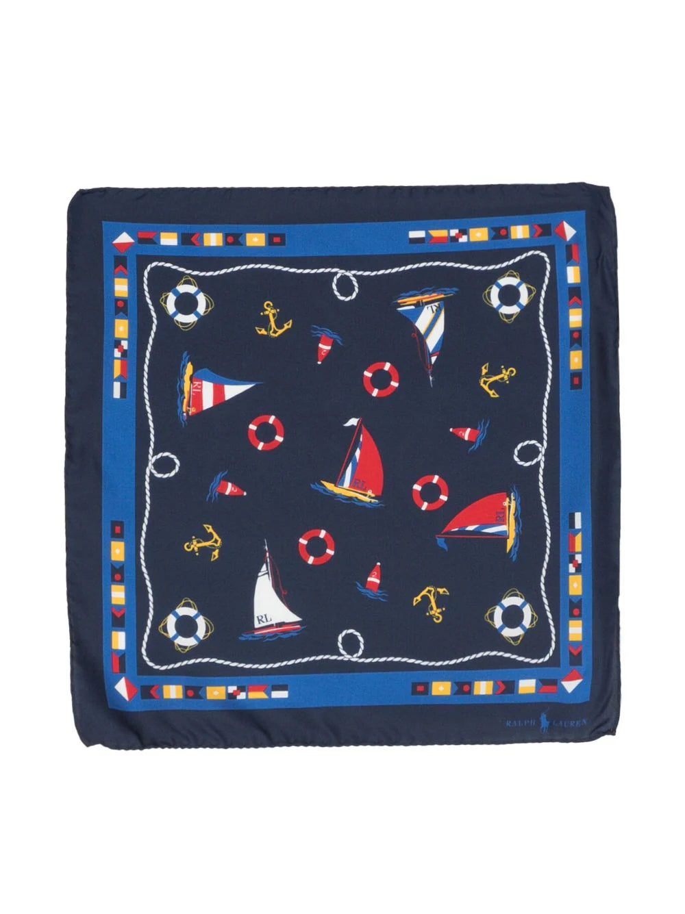 Polo Ralph Lauren nautical-print square handkerchief