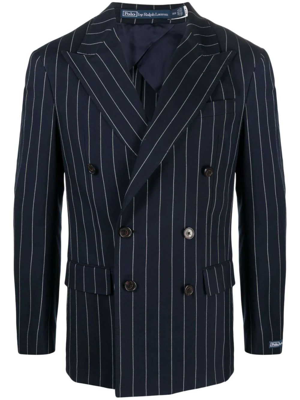 Polo Ralph Lauren pinstriped double-breasted blazer