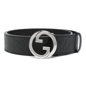 Gucci Blonde wide leather belt
