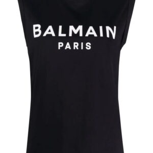 Balmain  logo-print tank top
