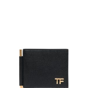 TOM FORD money clip leather wallet
