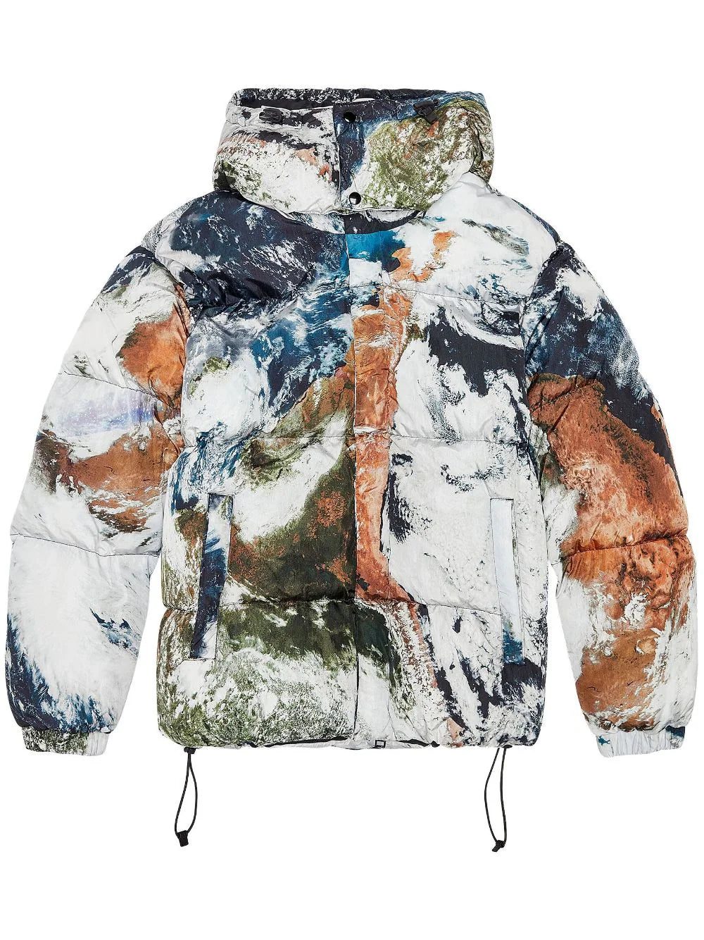 Diesel W-Rolfys planet-print padded jacket