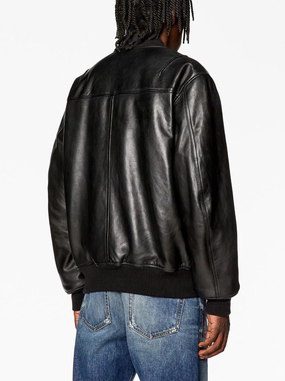 Diesel L-Pritts zip-up padded leather jacket - Image 4