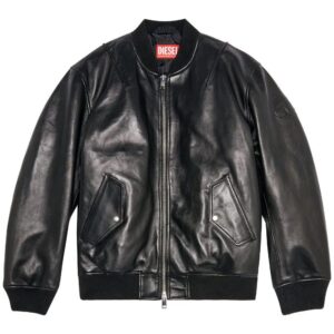 Diesel  L-Pritts zip-up padded leather jacket