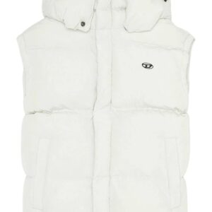 Diesel  logo-patch hooded gilet