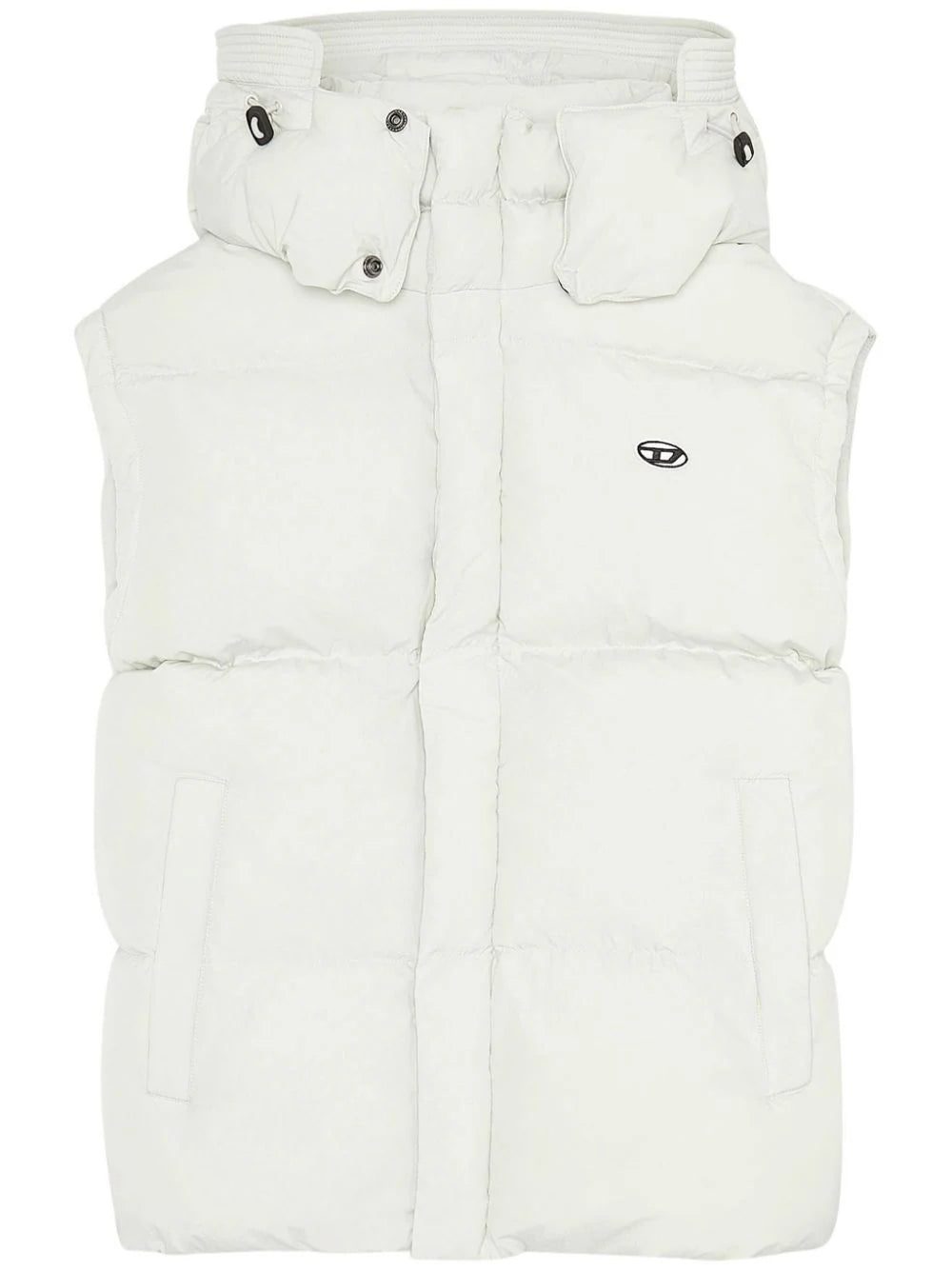 Diesel logo-patch hooded gilet