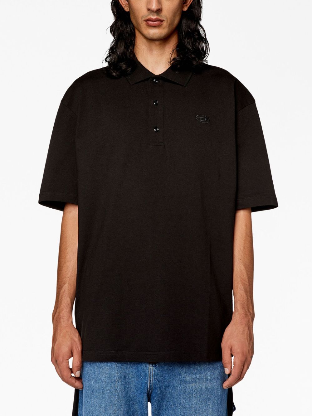 Diesel T-Vort-Megoval-D cotton polo shirt - Image 3
