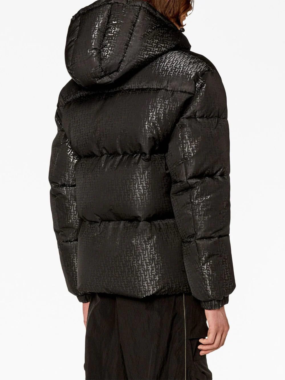 Diesel W-Rolfys monogram-pattern puffer jacket - Image 4