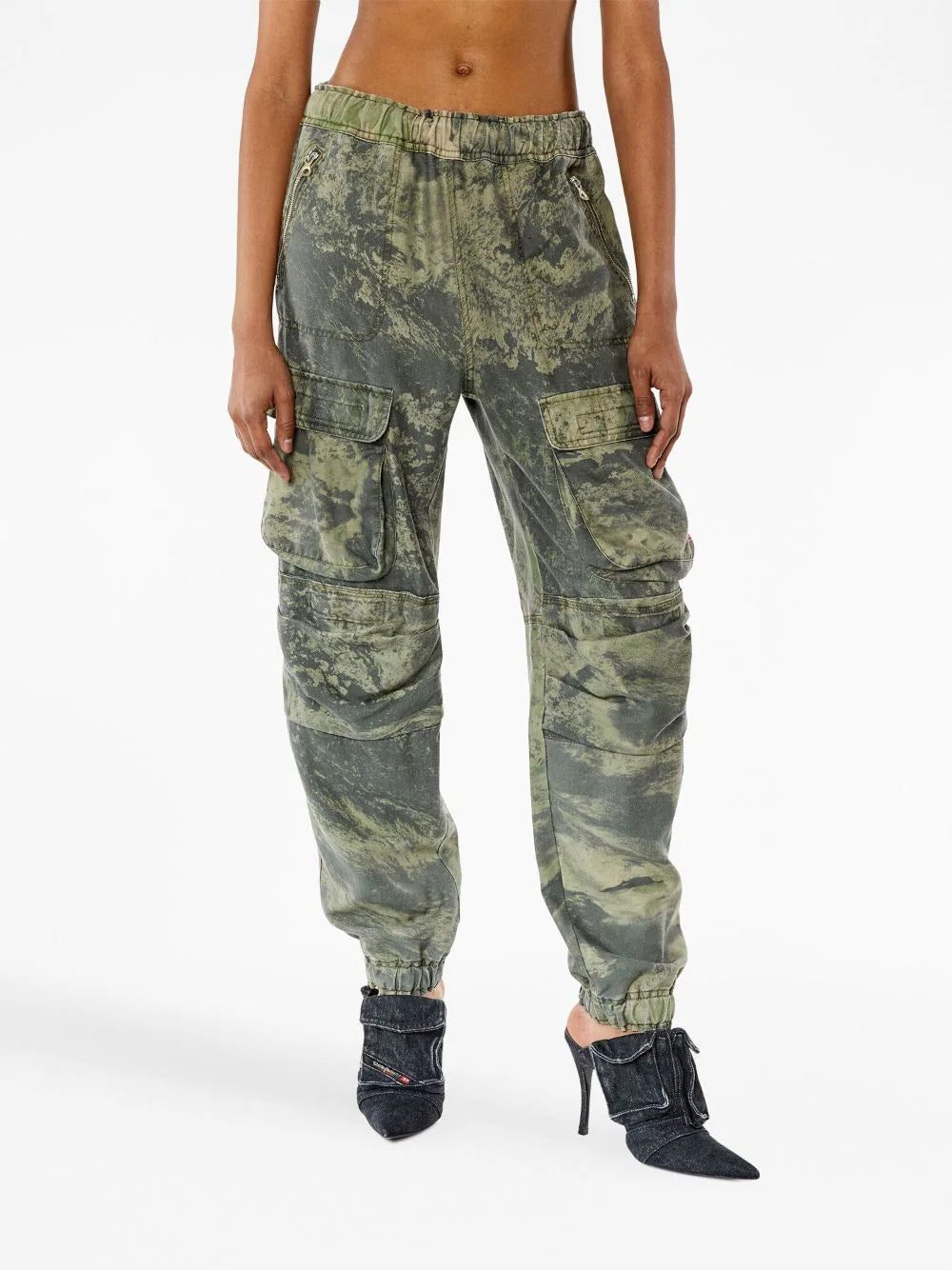 Diesel washed cargo-trousers - Image 3