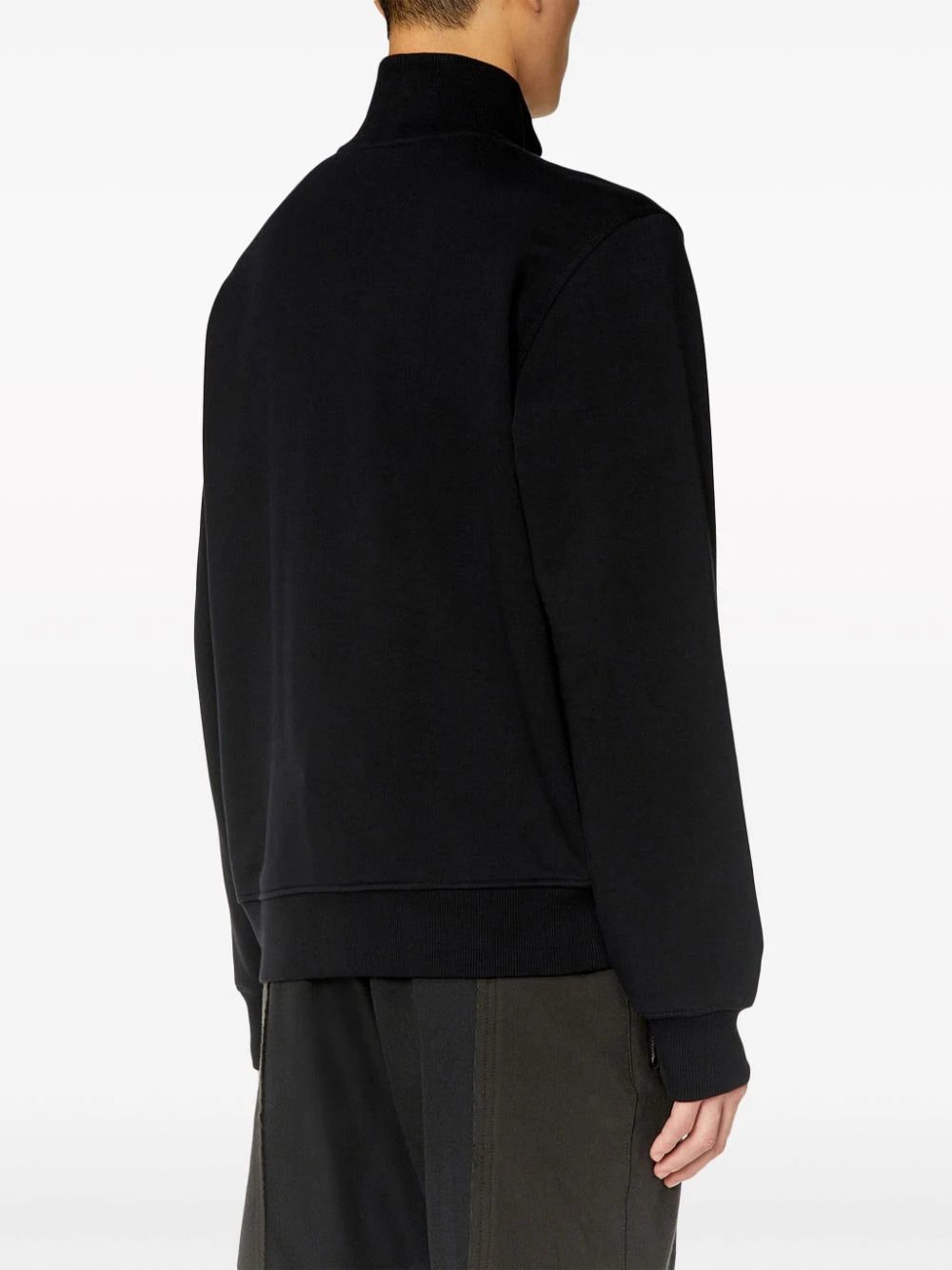 Diesel S-Ginni-Zip-Od cotton sweatshirt - Image 4