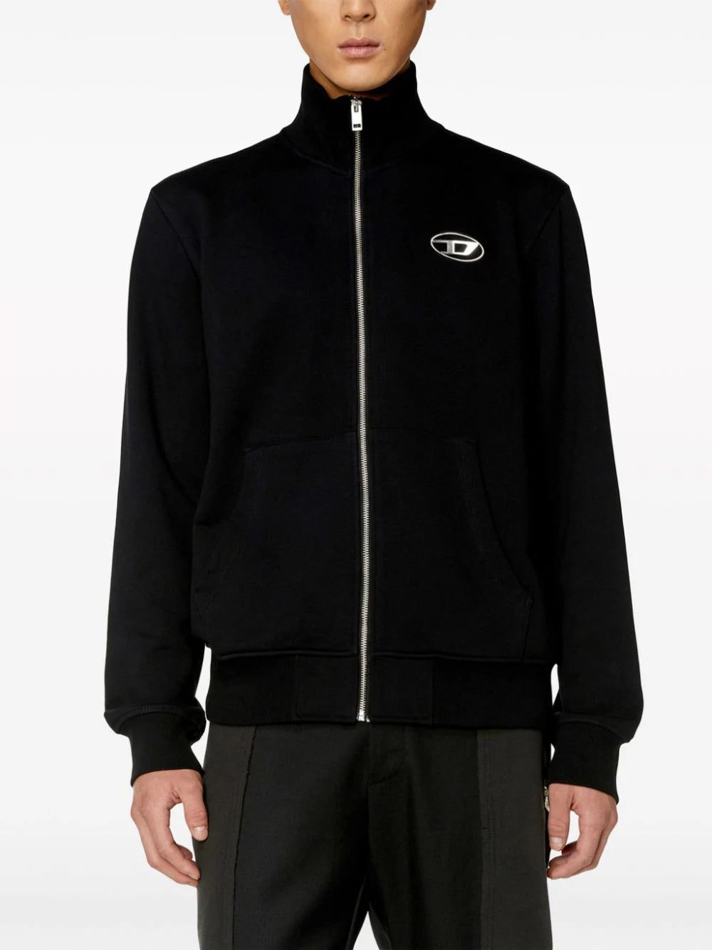 Diesel S-Ginni-Zip-Od cotton sweatshirt - Image 3