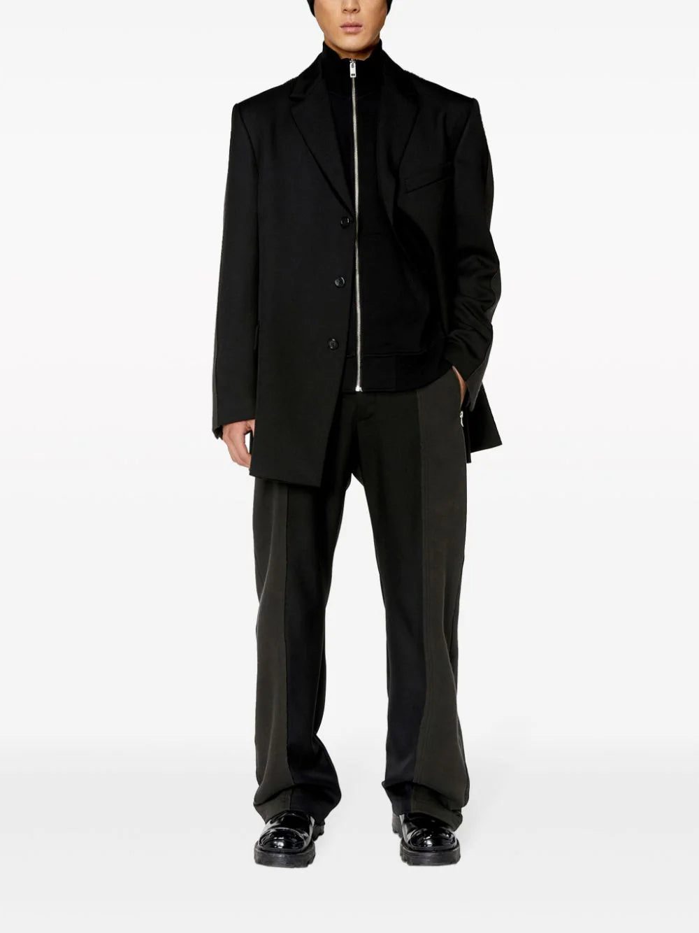 Diesel S-Ginni-Zip-Od cotton sweatshirt - Image 2