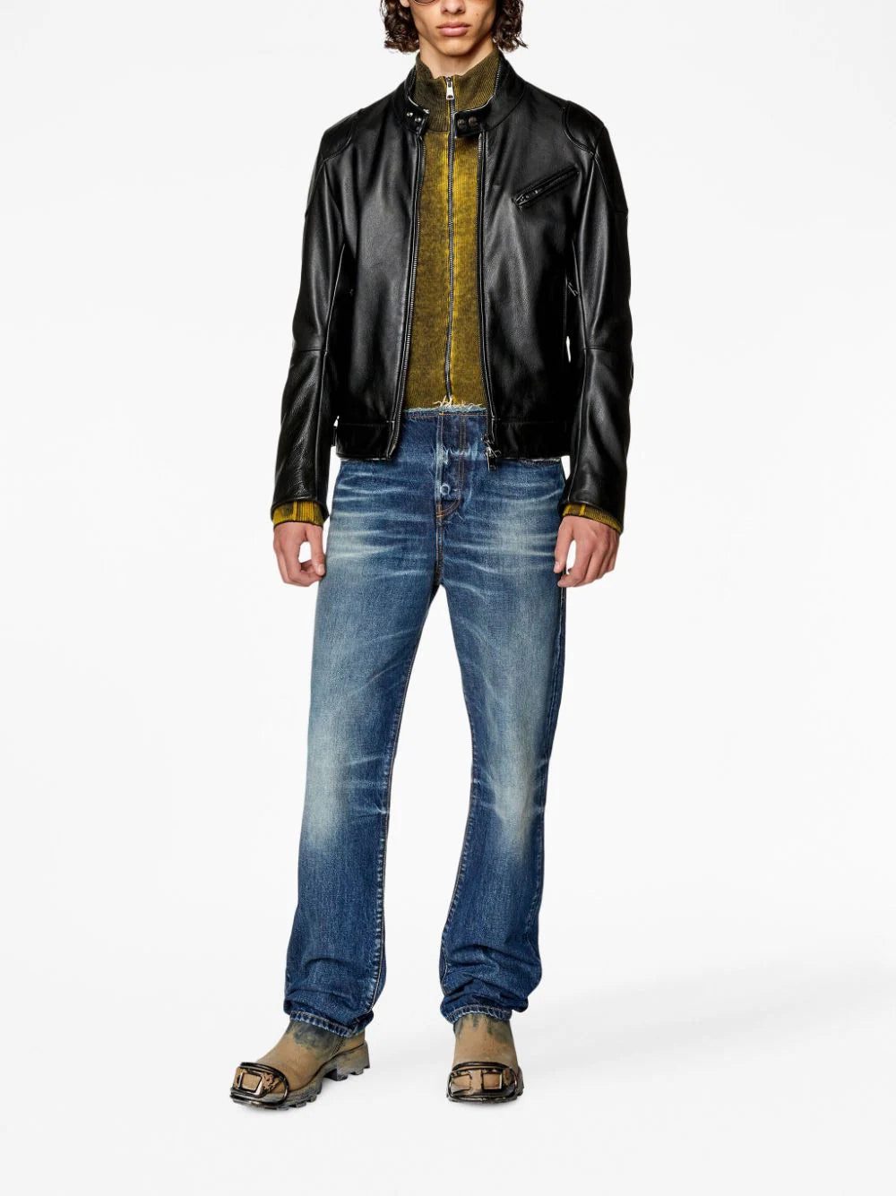 Diesel L-Hein leather biker jacket - Image 2