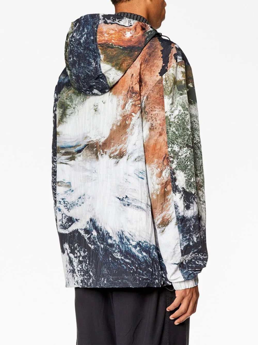 Diesel J-Warrett graphic-print hooded windbreaker - Image 4