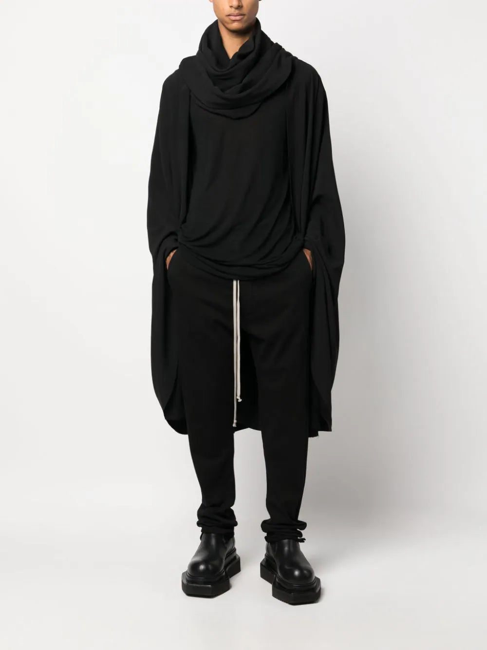Rick Owens hooded cowl cape - Image 2