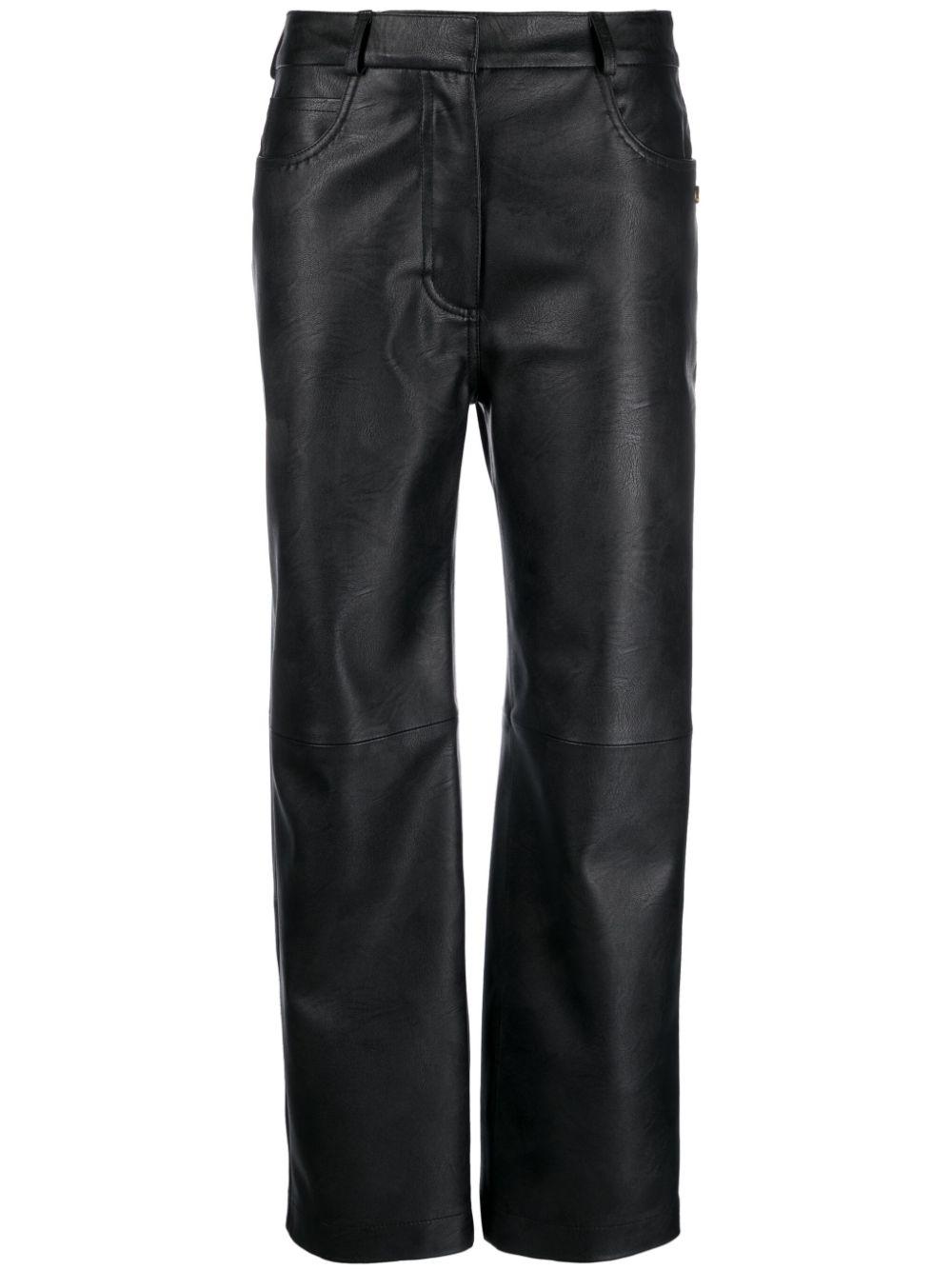 Stella McCartney faux-leather straight-leg trousers