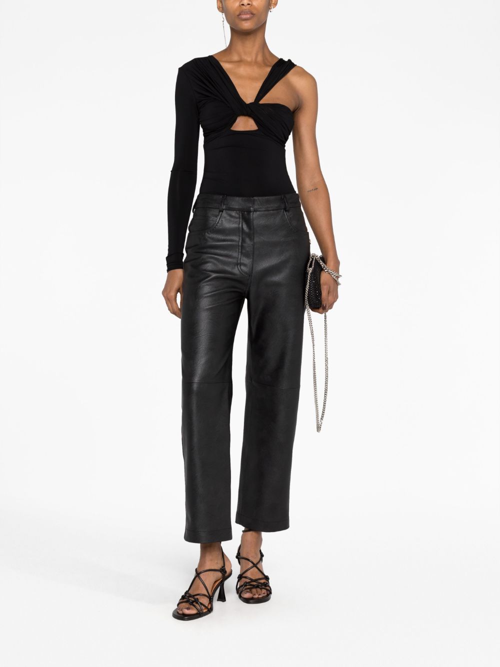 Stella McCartney faux-leather straight-leg trousers - Image 2