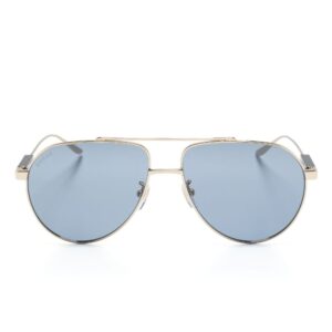 Gucci Eyewear logo-debossed pilot-frame sunglasses