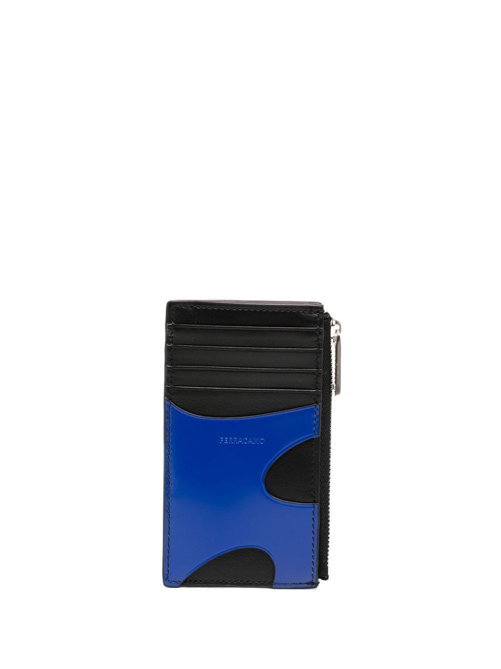 Ferragamo cut-out two-tone cardholder