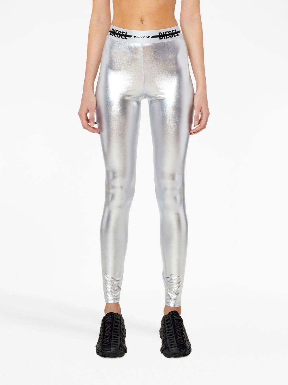 Diesel Awsb-Nelley-Wt19 metallic leggings - Image 3