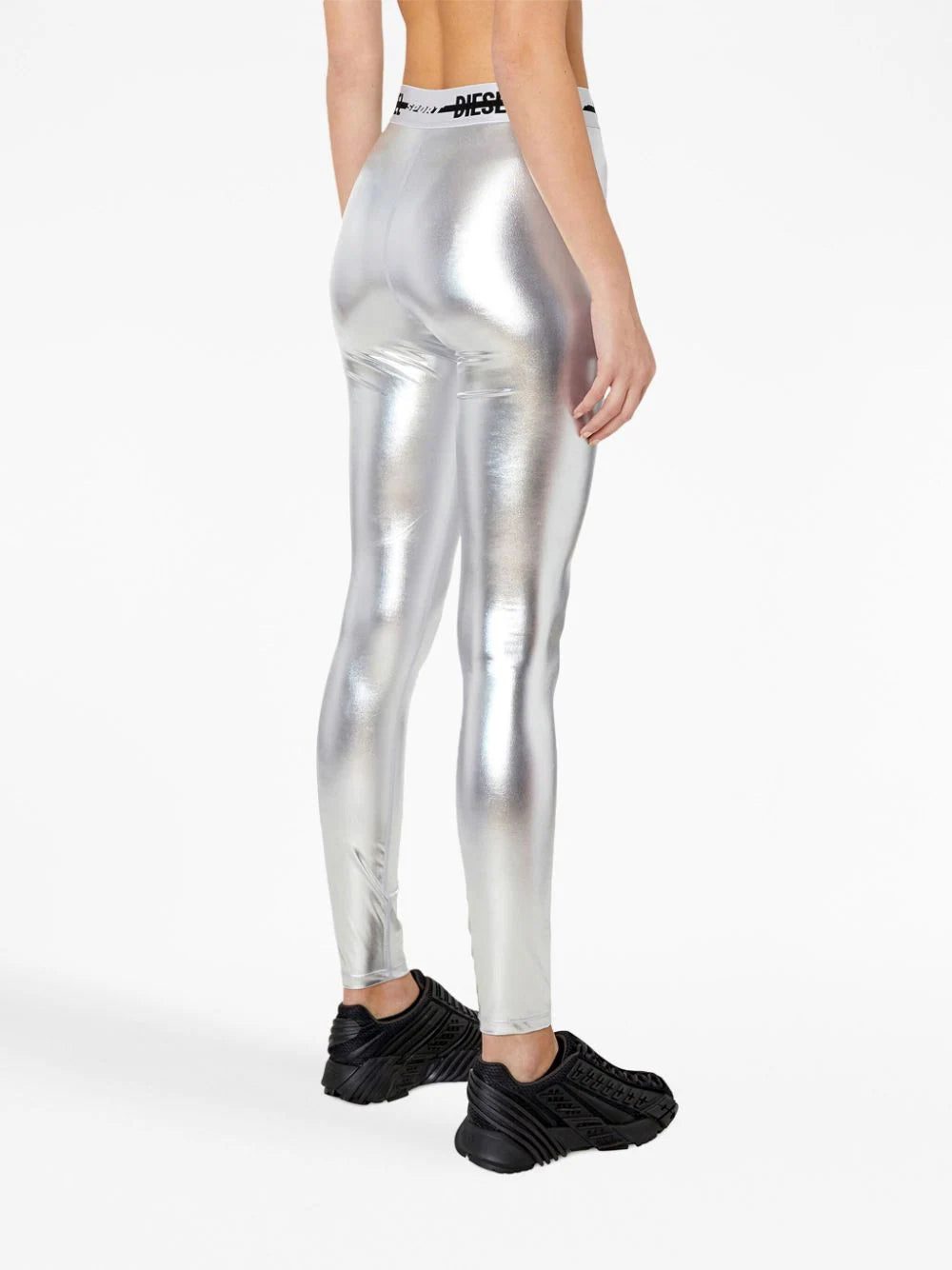 Diesel Awsb-Nelley-Wt19 metallic leggings - Image 4