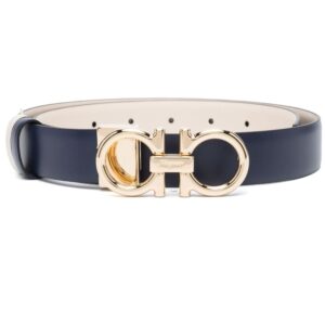 Ferragamo crystal-embellished Gancini buckle belt
