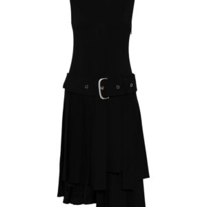 Off-White pleated-skirt buckled dress