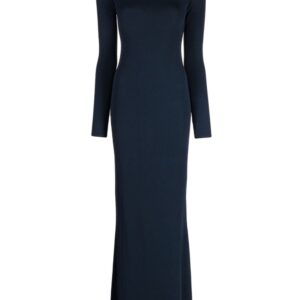 Off-White long-sleeve funnel-neck dress