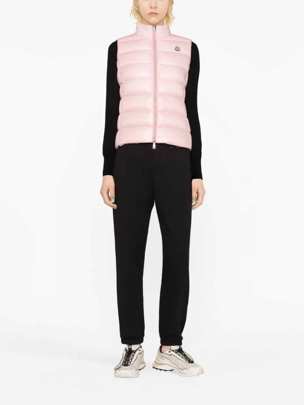 Moncler Ghany logo-patch down gilet - Image 2