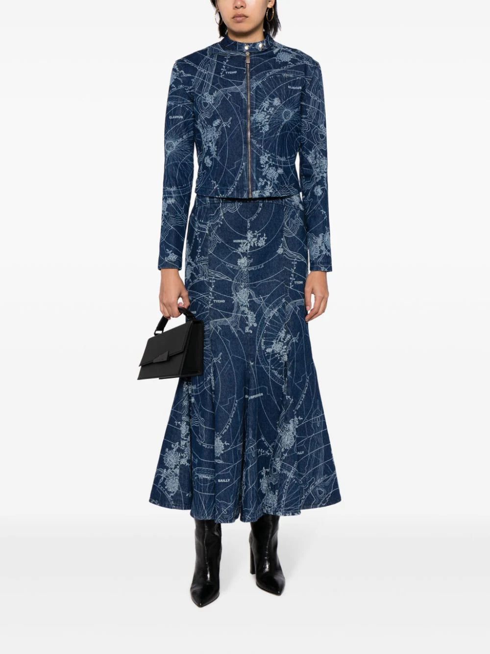 Off-White graphic-print mermaid midi skirt - Image 3