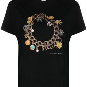 Stella McCartney  chain print embroidered T-shirt