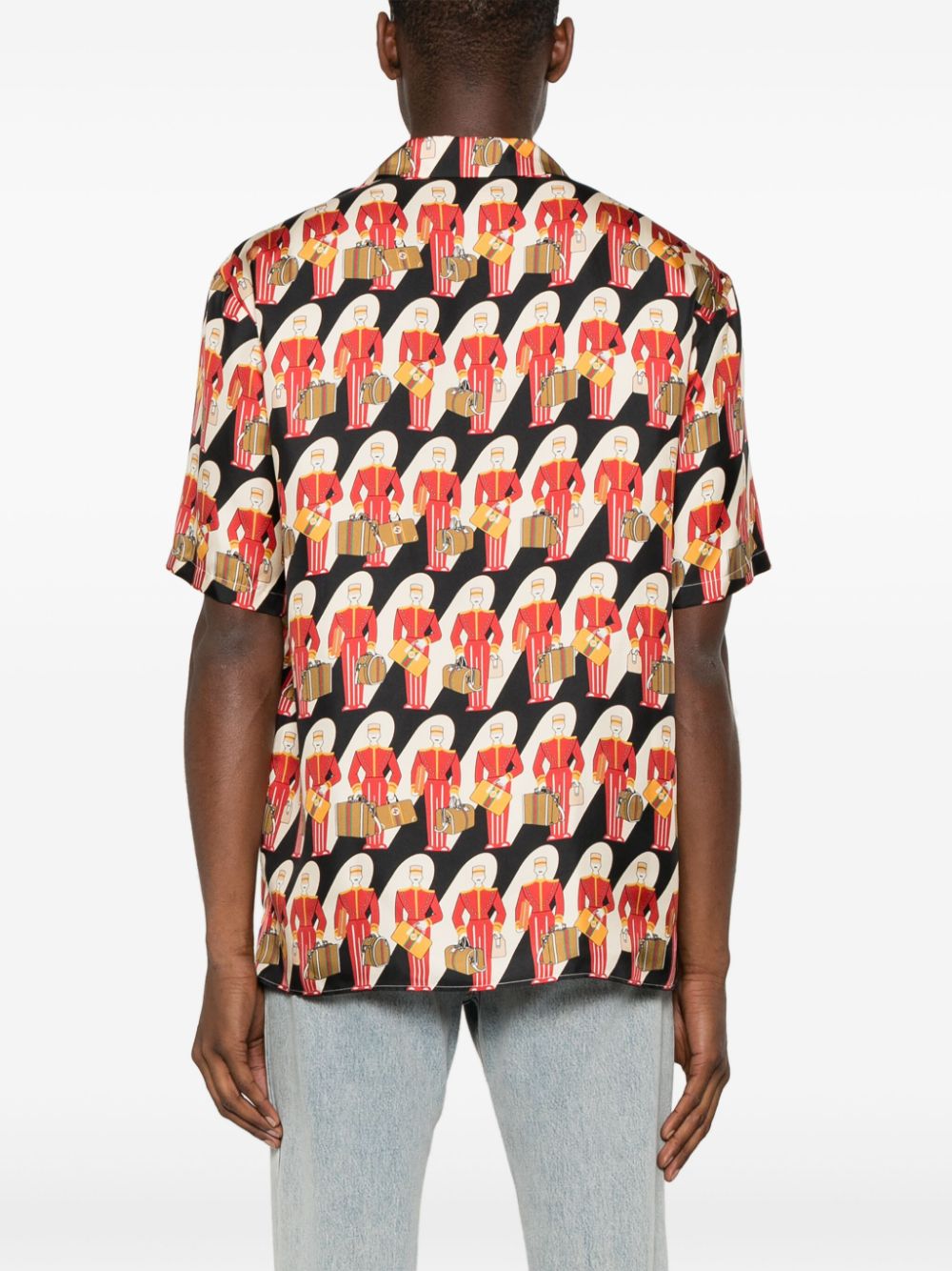 Gucci graphic-print silk twill shirt - Image 4