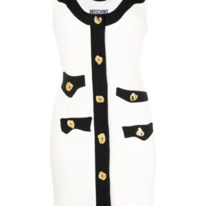 Moschino contrast-border sleeveless minidress