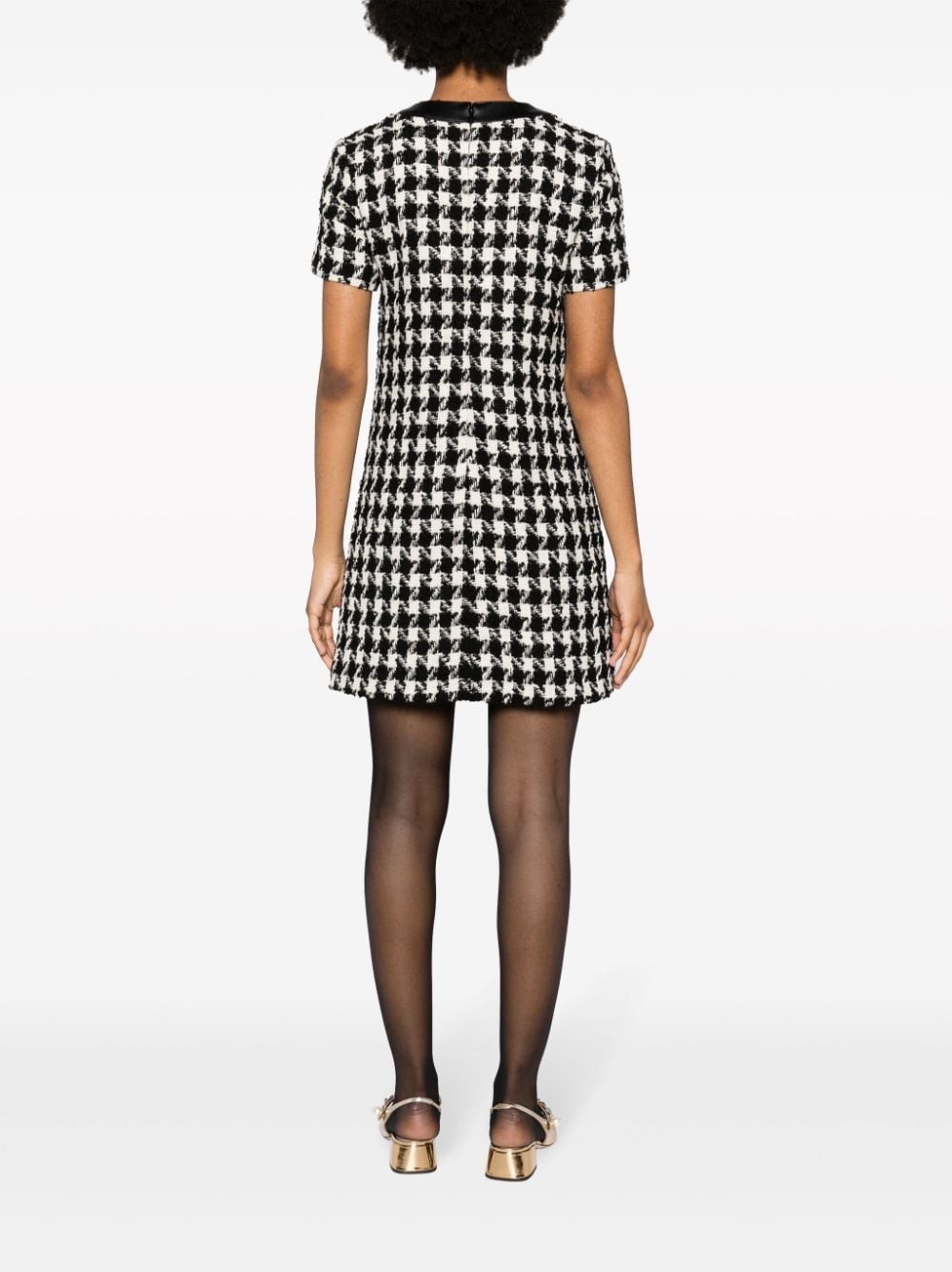 Moschino houndstooth knitted minidress - Image 4