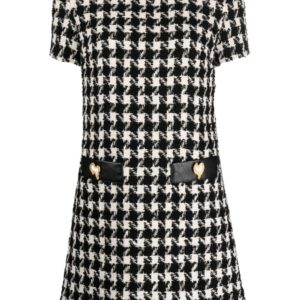 Moschino houndstooth knitted minidress