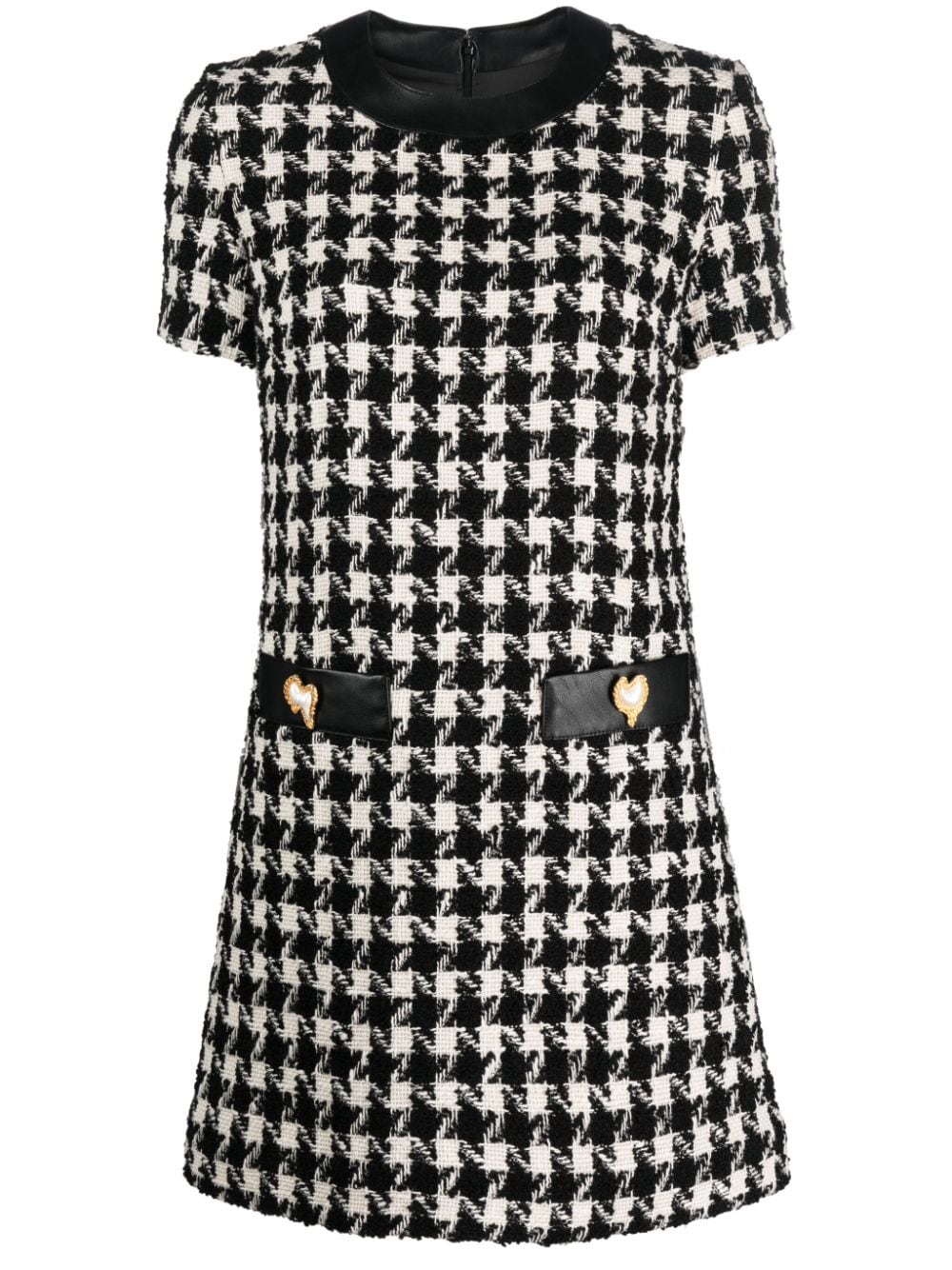 Moschino houndstooth knitted minidress