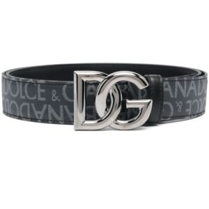 Louis Vuitton logo-buckle leather belt