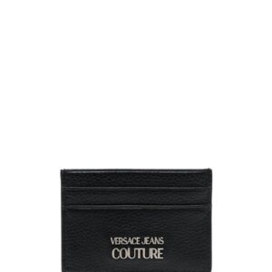 Versace Jeans Couture logo-plaque leather cardholder