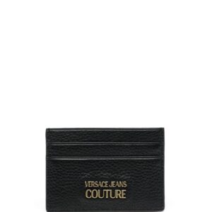 Versace Jeans Couture logo-plaque leather cardholder