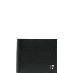 DSQUARED2 logo-plaque leather bi-fold wallet