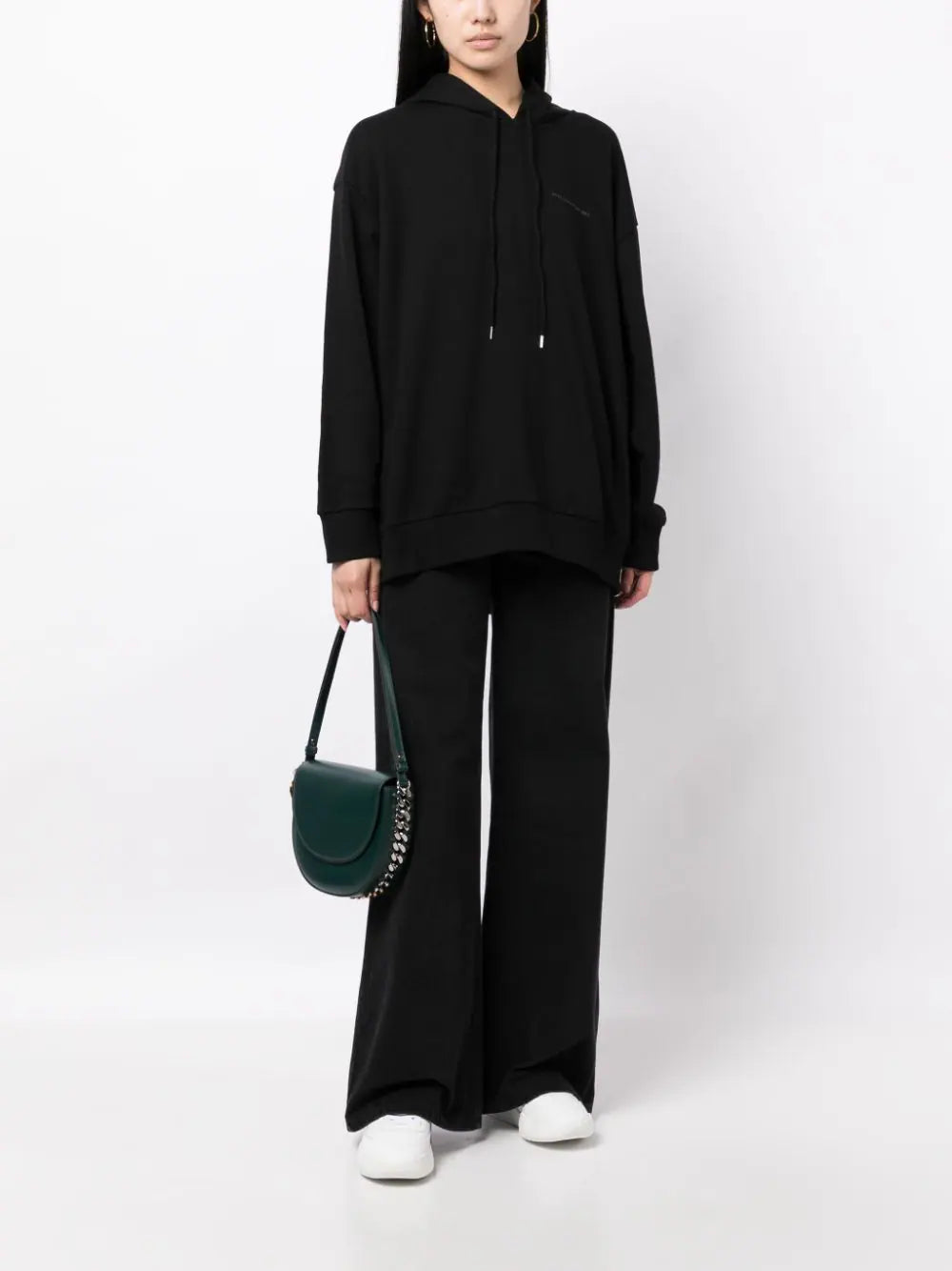 Stella McCartney logo-embroidered drawstring hoodie - Image 2