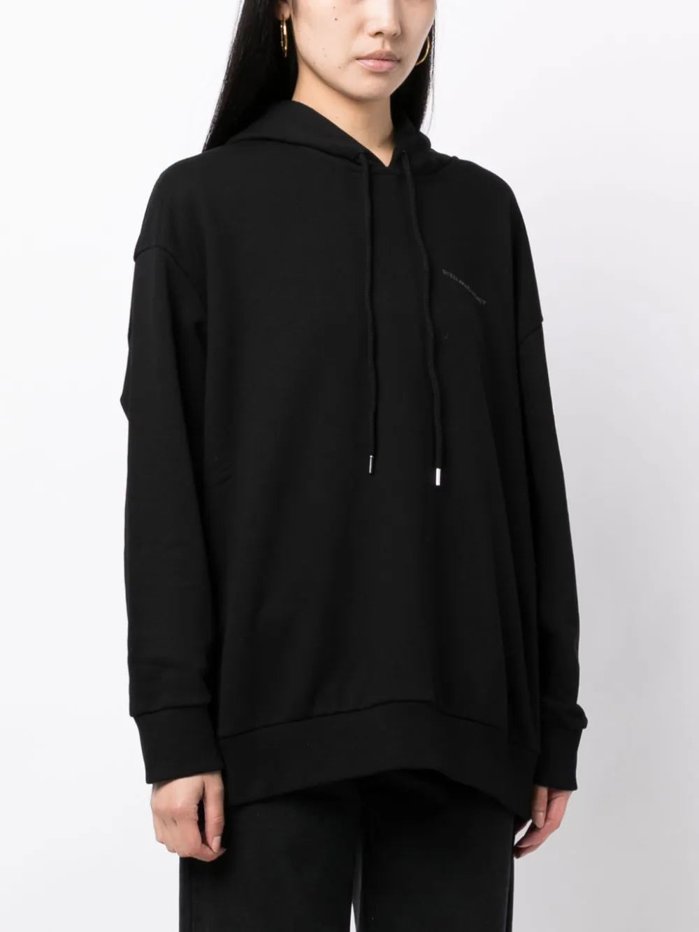 Stella McCartney logo-embroidered drawstring hoodie - Image 3