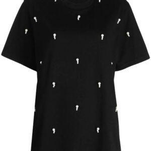 Stella McCartney  faux pearl-embellished T-shirt