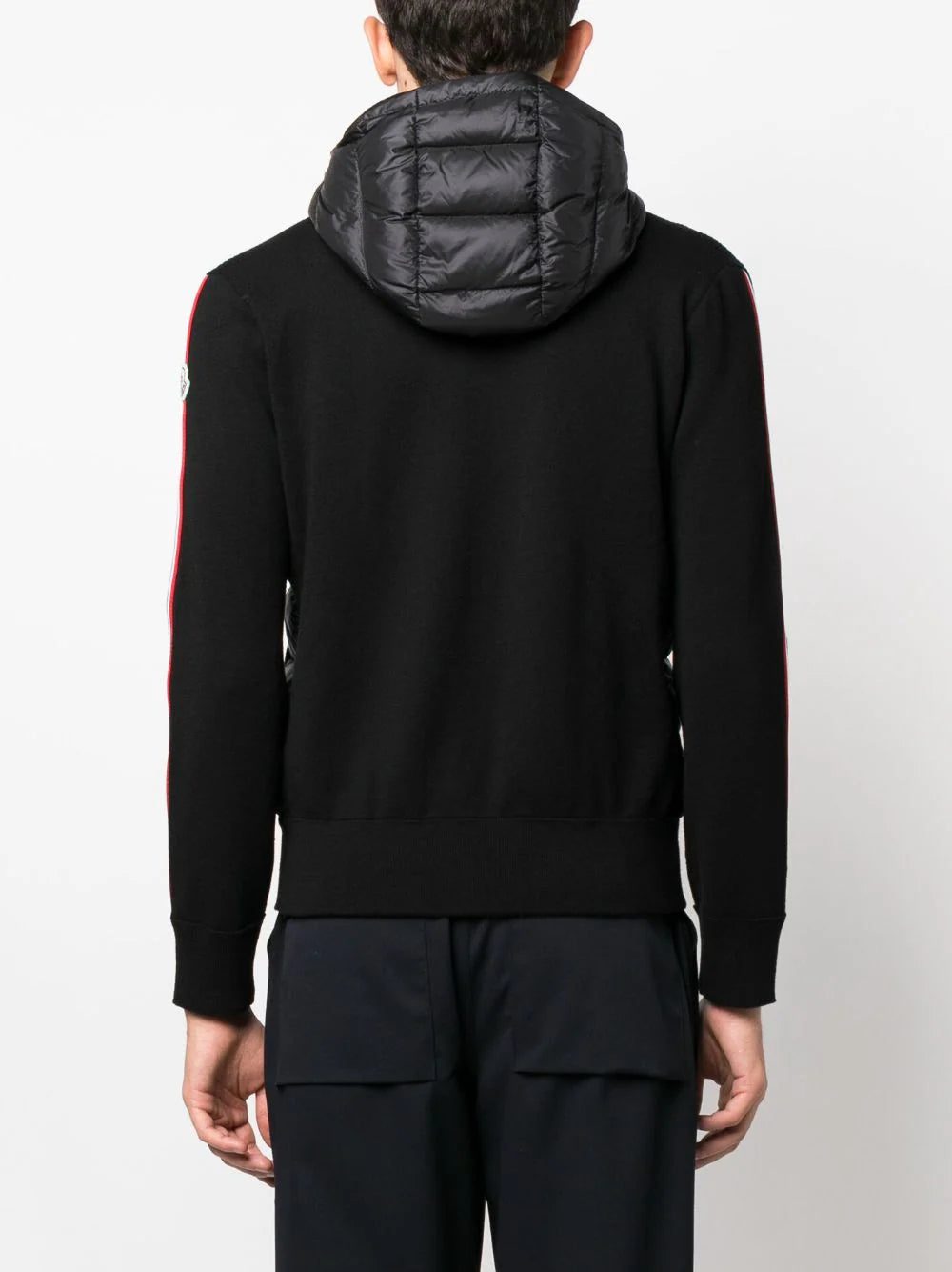 Moncler logo-patch padded fleece jacket - Image 4