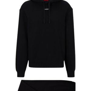 HUGO  logo-print cotton tracksuit set