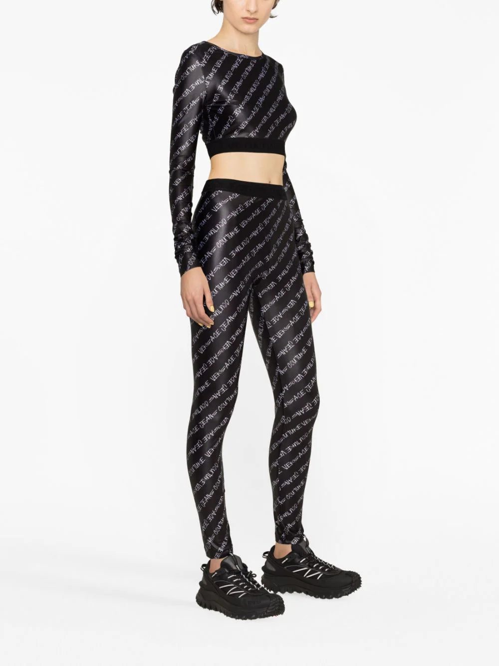 Versace Jeans Couture Signature-print leggings - Image 3