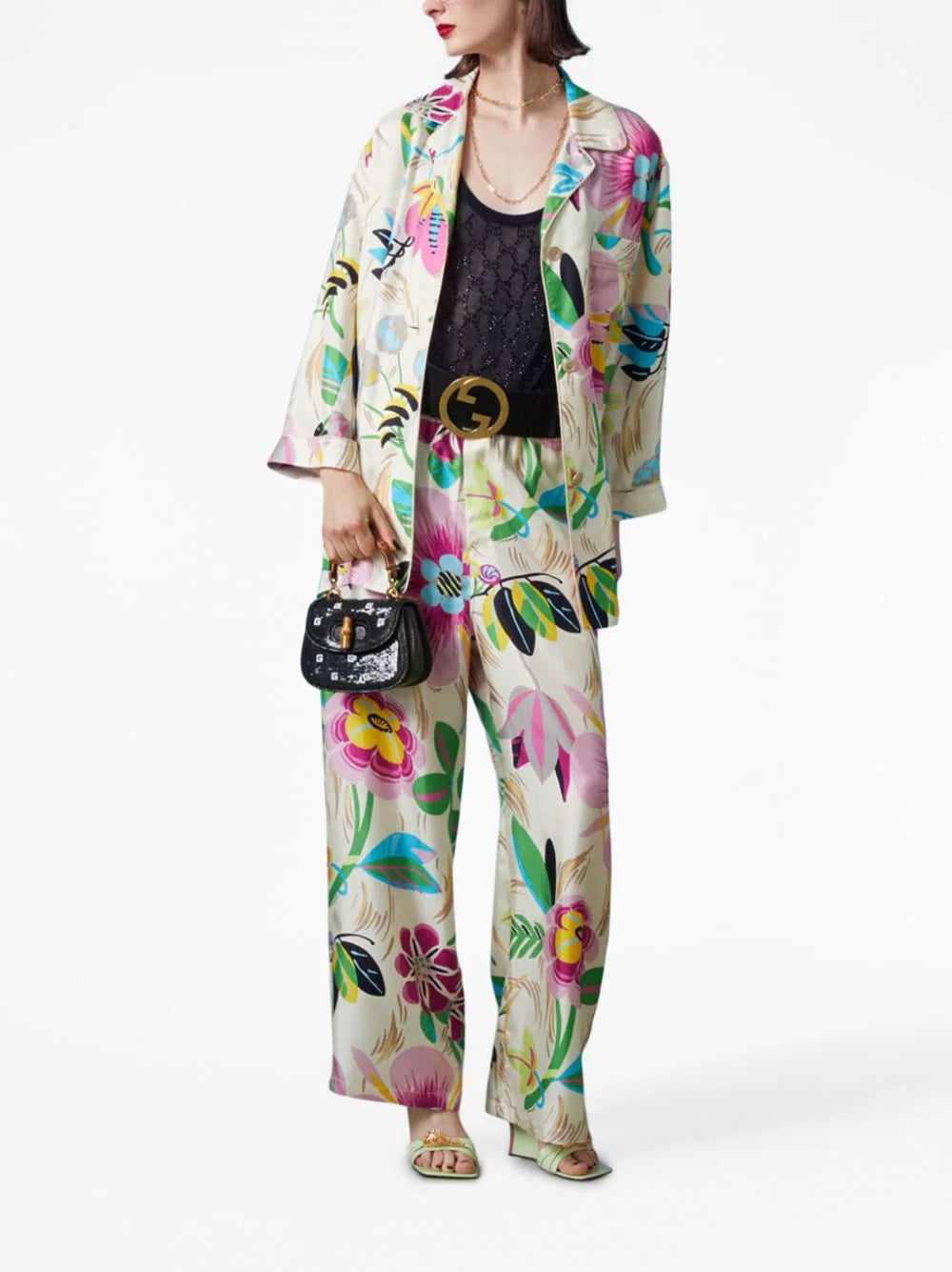 Gucci floral-print silk shirt - Image 2