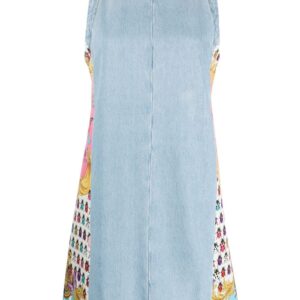 Versace  Butterflies denim minidress