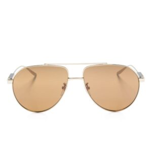 Gucci Eyewear logo-debossed pilot-frame sunglasses